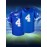 Men's #4 Blue American Football Jersey - V-Neck,