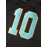 Men's #10 Embroidered Black Football Jersey - Breathable, Casual V-Neck Sports Shirt for All Seasons