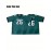 Men's Green #26 Embroidered Football Jersey - Breathable Knit V-Neck Shirt with Slight Elasticity, Loose Fit for Team Sports, Outdoor Hiking & Casual Wear | Machine Washable, Spring/Summer/Fall, Sporty Design, Elastic Breathability, Best for Christmas