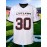Men's #30 White American Football Jersey - V-Neck,