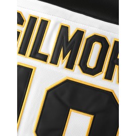 Happy Gilmore Ice Hockey Shirt 18 Adam Sandler 1996 Movie Ice Hockey Shirt Sewing Letters And Numbers Black And White S-XXXL