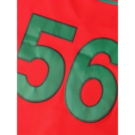 Men'S MEXICO #56 Baseball Jersey, Classic Retro Letter Embroidery Design Breathable Short Sleeve Shirt For Training Competition