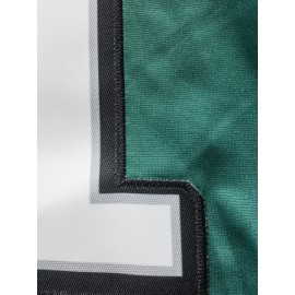 Men's Green #62 Embroidered Rugby Shirt - Breathable Polyester V-Neck Short Sleeve, Loose Fit Athletic Top for Training, Running & Outdoor Activities - All-Season Casual Wear for Adults & Teens, Sports Training Gear, Durable Sportswear