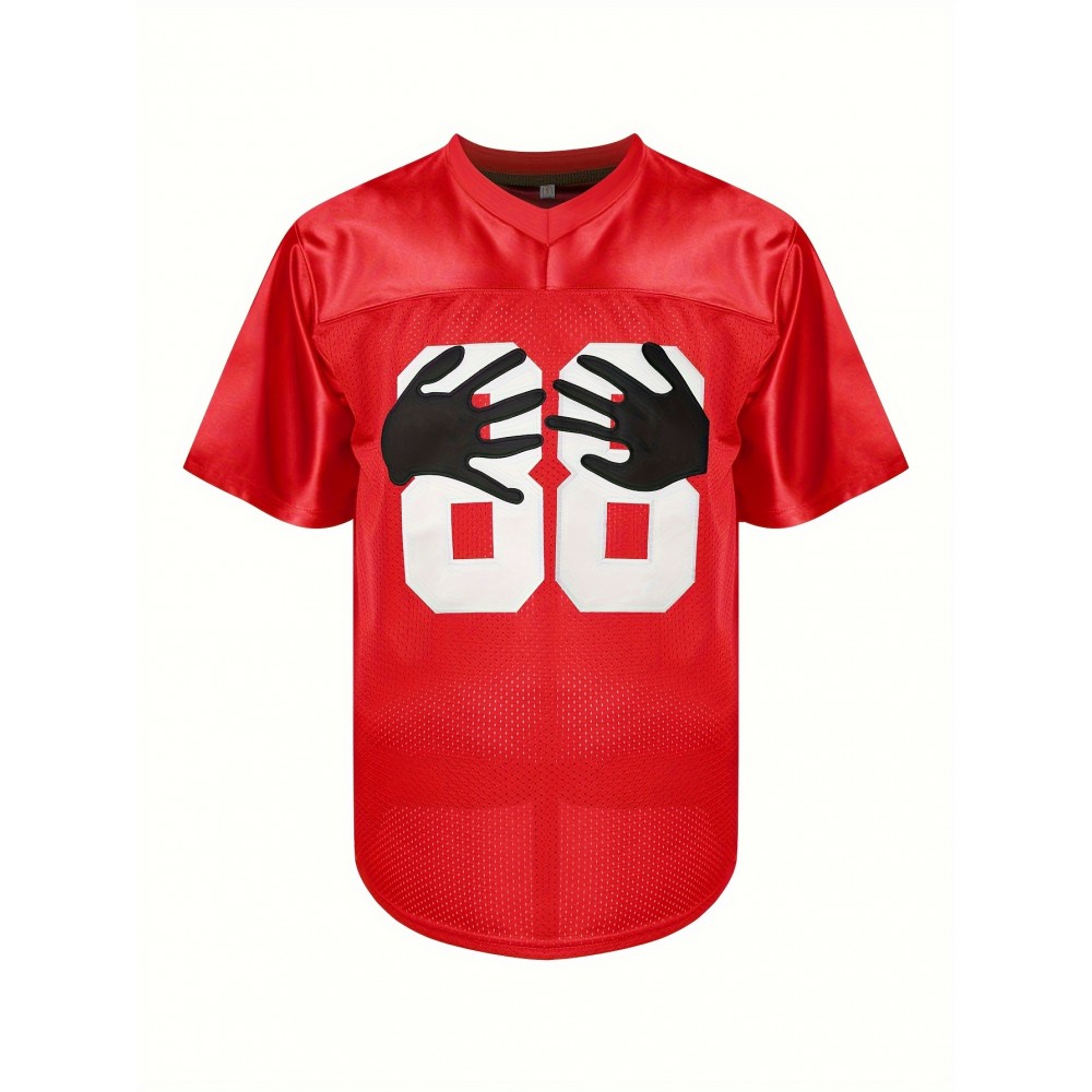 88 Men's Rugby Jersey Sports Training Jersey Red Breathable And Comfortable Casual Shirt S-3XL 88 Men's Rugby Jersey Sports Training Jersey Red Breathable And Comfortable Casual Shirt S-3XL