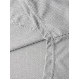 Men's #20 Embroidered Gray Baseball Jersey - Breathable V-Neck, 100% Polyester, Loose Fit for Sports, Casual & Outdoor Wear, Sizes S-3XL