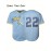 Men's #22 Embroidered Baseball Jersey - Light Blue V-Neck, Breathable & Durable for Training, Casual Wear, and Fans, Perfect for Game Day or Everyday Use, Outdoor Activewear | Striped Sports Jersey | Embroidered Detailing