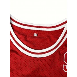 Men'S American Basketball Sweatshirt # 9 Round Neck Knitted Embroidered Polyester Micro Elastic Loose Fabric S-3XL