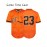 Men'S Baseball Uniform 23 Orange Shirt Breathable Striped Men'S Baseball Uniform Activity V-neck Short Sleeved Training Uniform S-3XL
